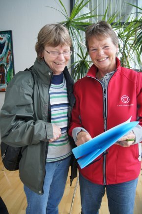 Birgitte Langebæk og Birthe Theisen.